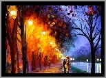 Afremov, W Deszczu, Leonid, Spacer